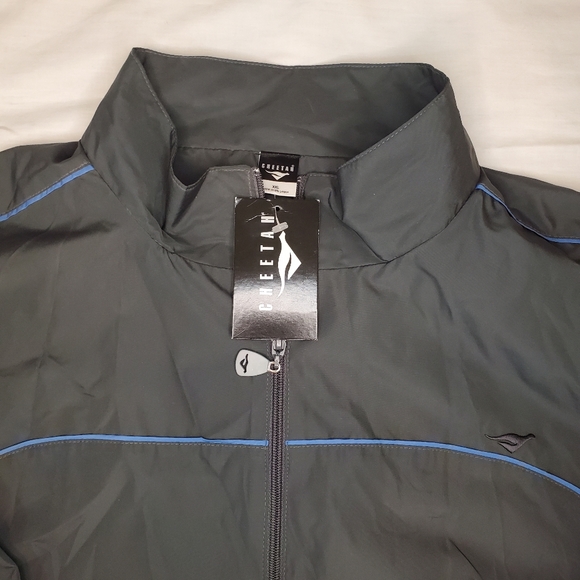 CHEETAH Brand Zip Jacket, XXL, Gray - Picture 4 of 11